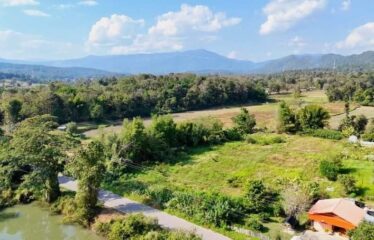 ขายที่ดินแปลงสวยราคาถูก ติดถนนลาดยาง ไฟฟ้า น้ำพร้อม มีวิวเขา วิวทุ่งนา ติดลำห้วยแม่ป๋อง