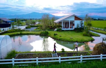 ขายบ้านสวน วิวทุ่งนา ภูเขาล้อมรอบบรรยากาศทุ่งนาที่มองเห็นความสวยงาม ของธรรมชาติ